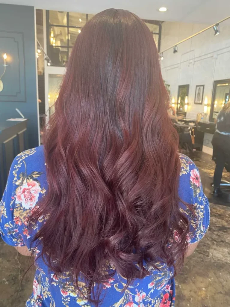 Women with Red Base Color Treatment