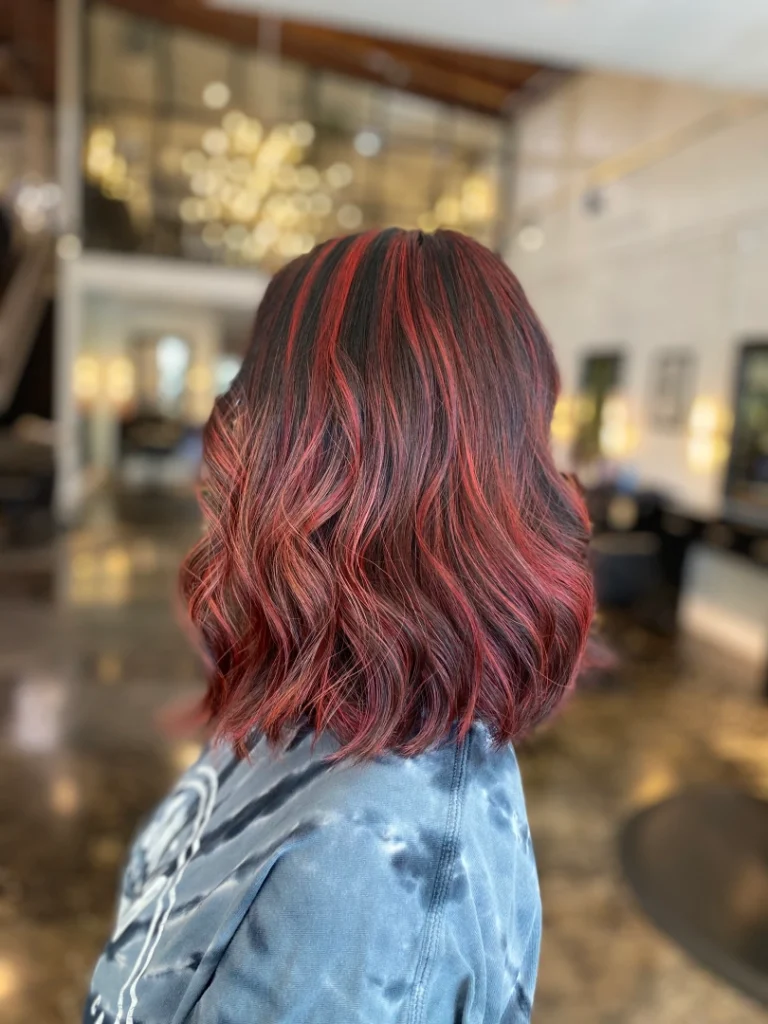 Women with Red Base Color Treatment